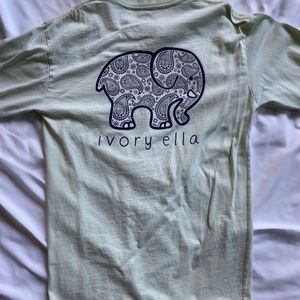 Light Green Ivory Long Sleeve Shirt